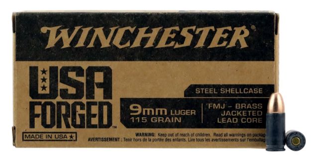 Picture of Winchester Ammo WIN9SV USA Forged 9mmLuger 115gr Full Metal Jacket 50 Per Box/10 Case