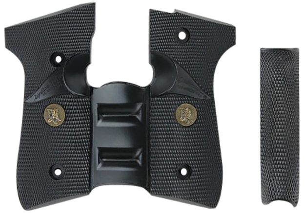 Picture of Pachmayr 02500 Signature Grip Wraparound Black Rubber with Backstrap & Finger Grooves for Beretta 92FS, 96FS