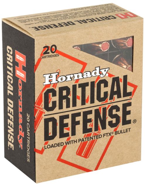 Picture of Hornady 90900 Critical Defense  45ACP 185gr Hornady Flex Tip eXpanding 20 Per Box/10 Case