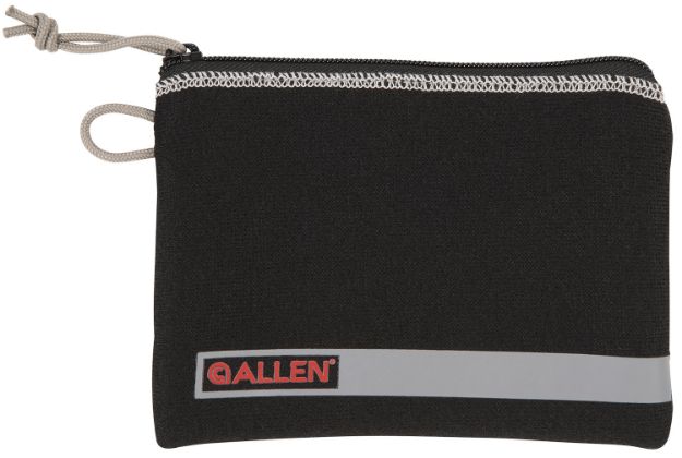 Picture of Allen 3626 Pistol Pouch  Black Polyester w/Lockable Zippers, ID Label & Fleece Lining Holds Compact Size Handgun 5" L x 7" W Interior Dimensions