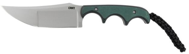 Picture of CRKT 2394 Minimalist Katana 3.56" Fixed Plain Bead Blasted 8Cr13MoV SS Blade/ Green Resin Infused Fiber Handle Includes Lanyard