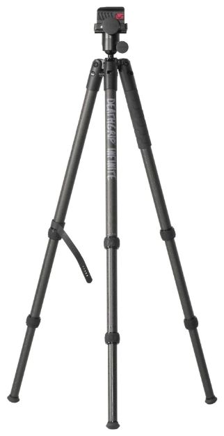 Picture of Bog-Pod 1163389 DeathGrip Infinite Tripod, Carbon Fiber with Black Finish, Ball Head Mount, Hybrid Foot & DeathGrip Clamping System 6.5"-59"