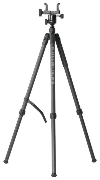 Picture of Bog-Pod 1168229 DeathGrip Sherpa Tripod with Removable Center Post Black/Carbon Fiber Legs Rubber with Removeable Spike