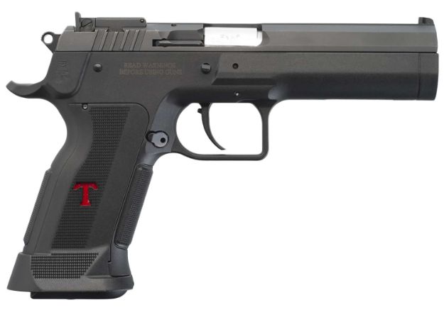 Picture of Tanfoglio IFG TFSTOCK3P40 Stock III  Full Size 40 S&W 13+1, 4.44" Black Polygonal Rifled Barrel, Black Serrated Slide, Black Polymer Frame w/Beavertail, Polymer Grip