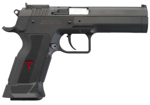 Picture of Tanfoglio IFG TFSTOCK3P10 Stock III  Full Size 10mm Auto 13+1, Black Polygonal Rifled Barrel, Black Serrated Slide, Black Polymer Frame w/Beavertail, Black Polymer Grip