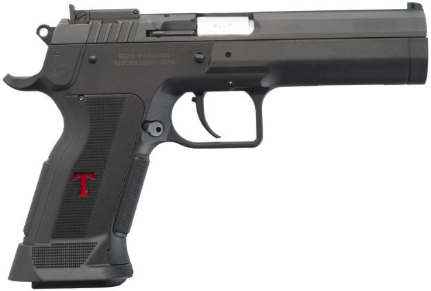 Picture of Tanfoglio IFG TFLIMPROP10 Limited Custom P 10mm Auto 14+1 4.76" Black Polygonal Rifled Barrel, Black Steel Slide, Black Polymer Frame,  Black Polymer Grips, Ambidextrous