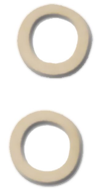 Picture of GrovTec US Inc GTHM64 Spacers Bulk Parts Packs White 48 Per Pack