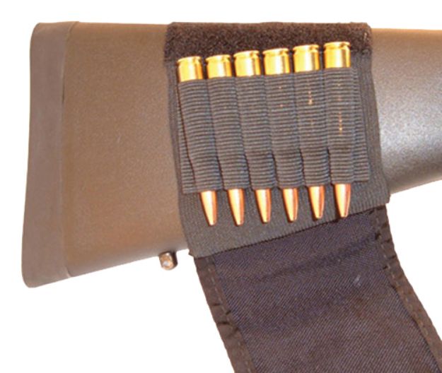 Picture of GrovTec US Inc GTAC83 Buttstock Cartridge Holder  Cordura 6rd Rifle Slip On Mount