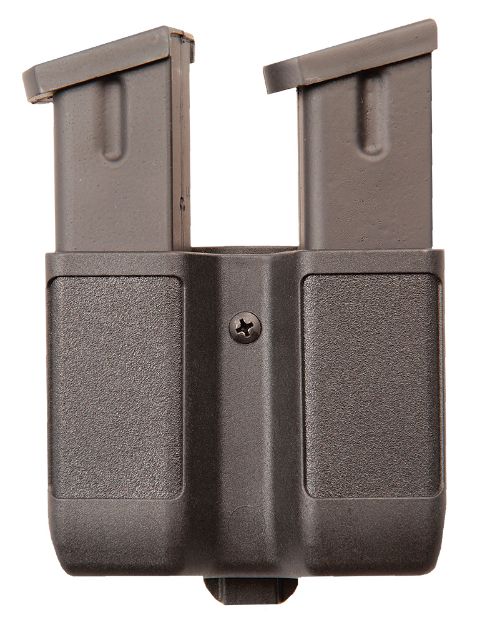 Picture of Blackhawk 410610PBK Double Mag Case  Black Polymer Belt Clip Compatible w/ Double Stack 9mm/10mm/40/45/357