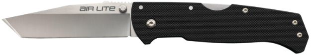 Picture of Cold Steel CS26WT Air Lite 3.50" Folding Tanto Plain AUS-10A SS Blade/Black G10 Handle Includes Pocket Clip