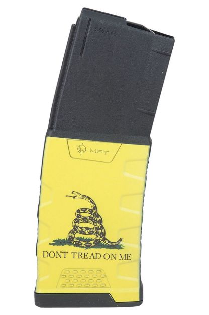 Picture of Mission First Tactical EXDPM556GF Extreme Duty  30rd 223 Rem/5.56x45mm Fits AR-15/M4 Black w/ Gadsden Flag Polymer