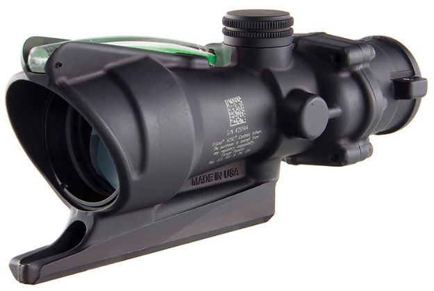 Picture of Trijicon 100212 ACOG  4x 32mm Obj 36.80 ft @ 100 yds FOV Matte Black Finish Dual Illuminated Green Donut 22/556 BDC