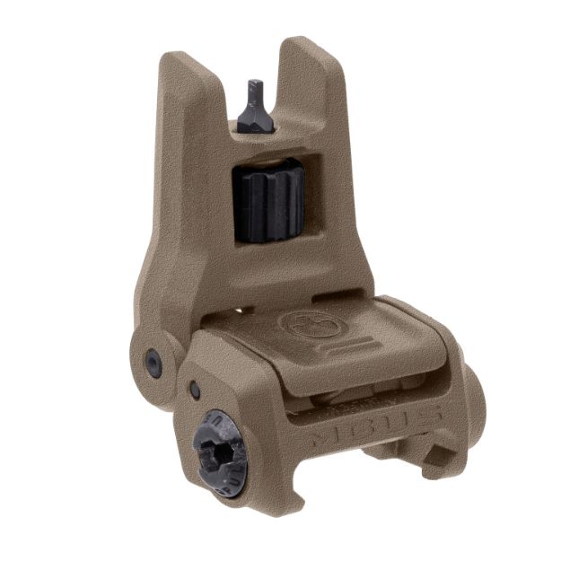 Picture of Magpul MAG1166-FDE MBUS 3 Sight Front  Flat Dark Earth Flip Up AR-10/AR-15/M4/M16/M110/SR-25