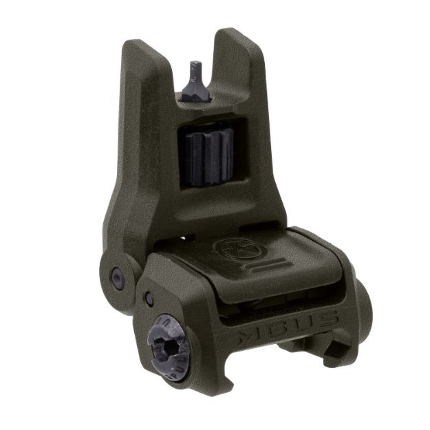 Picture of Magpul MAG1166-ODG MBUS 3 Sight Front  Olive Drab Green Flip Up AR-10/AR-15/M4/M16/M110/SR-25