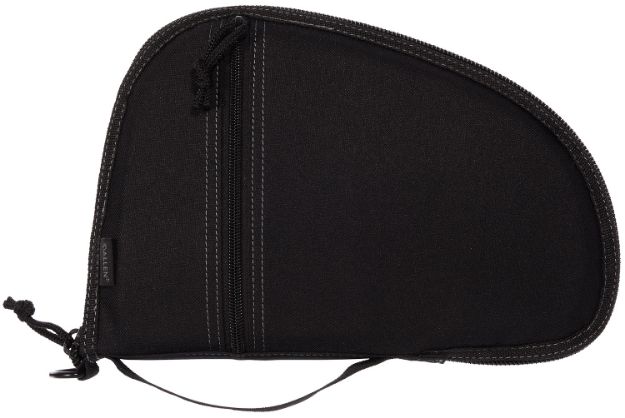 Picture of Allen 3616 Torrey Handgun Case Black Polyester, Small Accessory Pocket, Muzzle Pocket & Lockable Zipper 11.50" x 7.75" Exterior Dimensions