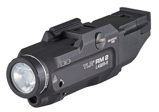 Picture of Streamlight 69448 TLR RM 2 Laser Rail Mounted Tactical Lighting System  Black 1,000 Lumens White LED/Red Laser