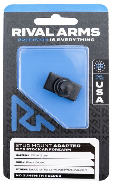 Picture of Rival Arms RA-RA92M6B Stud Mount Adapter  12L14 Steel Black Oxide for AR Stock Forearm