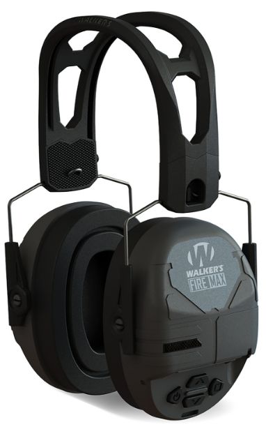 Picture of Walker's GWPDFM Firemax Digital Muff Over the Head Polymer Black Ear Cups with Black Tacti-Grip Headband