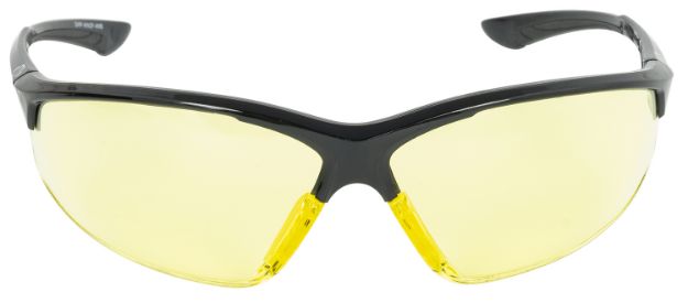 Picture of Walker's GWPIKNOF1AMB Ballistic Eyewear IKON Tanker Adult Amber Lens Matte Black Frame