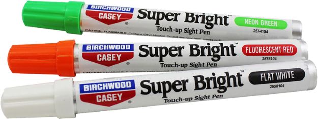 Picture of Birchwood Casey 15116 Super Bright Touch-Up Sight Pens Red/White/Green