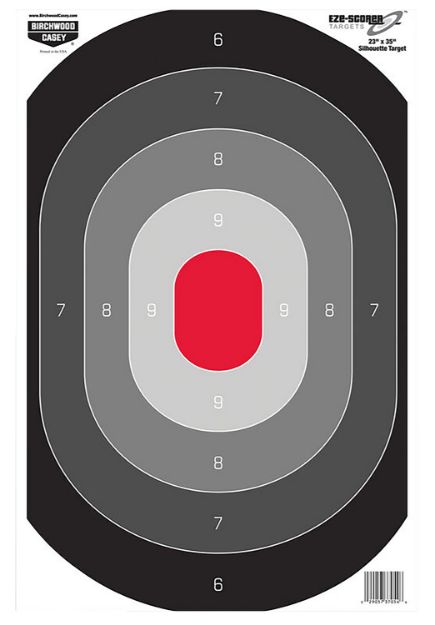 Picture of Birchwood Casey 37054 EZE-Scorer  Silhouette Paper Target 23" x 35" 100 Per Pkg