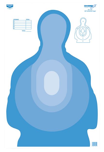 Picture of Birchwood Casey 37024 EZE-Scorer  Silhouette Paper Target 23" x 35" 100 Per Pkg