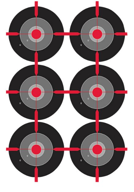 Picture of Birchwood Casey 35703 Dirty Bird  Bullseye Tagboard Target 12" x 18" 100 Per Pkg