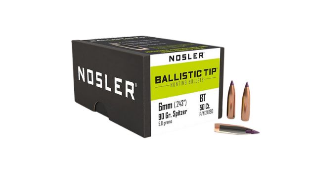 Picture of Nosler 24090 Ballistic Tip  6mm 90gr Ballistic Tip Hunting 50/Box