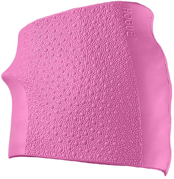 Picture of Hogue 18007 HandAll Jr. Grip Sleeve Small Size made of Rubber with Textured Pink Finish & Finger Groove for Most 22, 25 & 38 Pistols