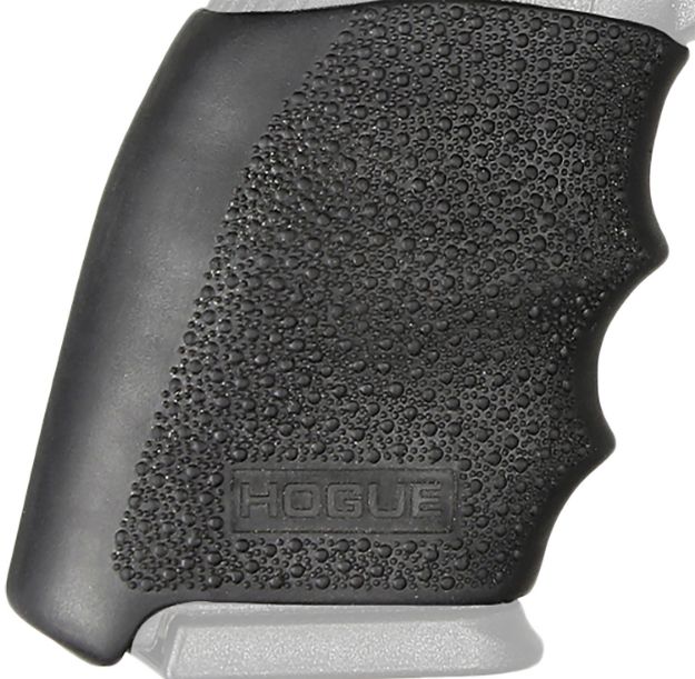 Picture of Hogue 17300 HandAll Hybrid Grip Sleeve made of Rubber with Textured Black Finish for 9mm Luger Springfield XD