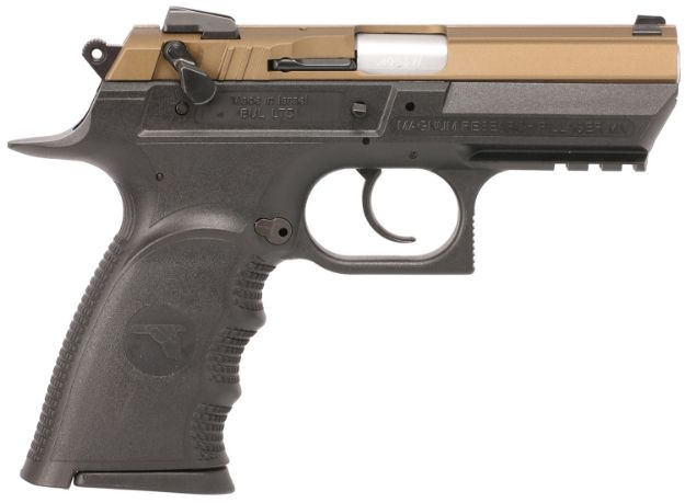 Picture of Magnum Research BE94133RSLBB Baby Eagle III  40 S&W 12+1 3.85" Burnt Bronze Carbon Steel Slide Black Textured