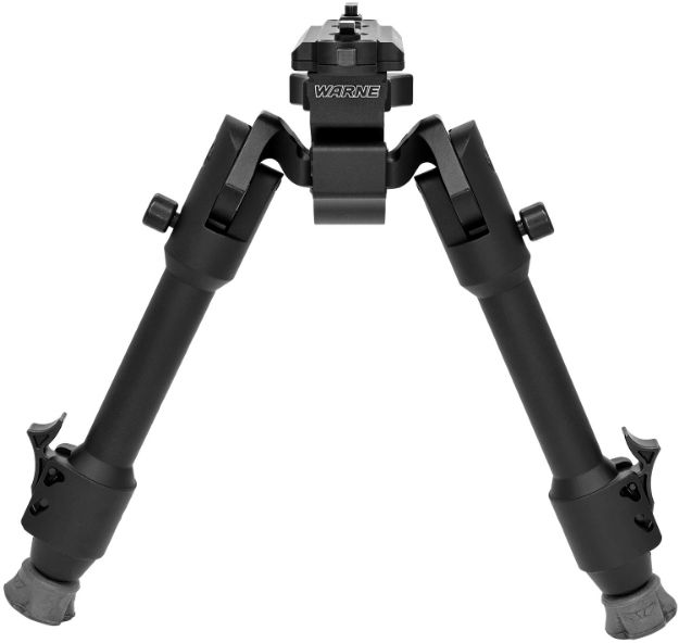 Picture of Warne 7904M Skyline Precision Bipod  Folding Black Aluminum/Steel