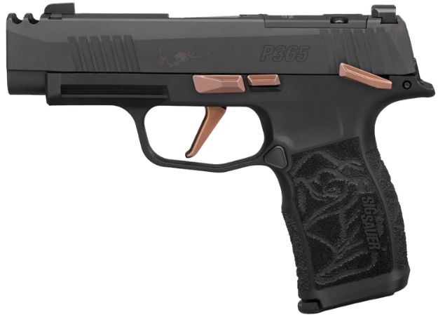 Picture of Sig Sauer 365XL9ROSEMSCA  Rose *CA Compliant 9mm 10+1 3.10" Nitron Stainless Steel Slide/Laser Engraved Polymer Grip