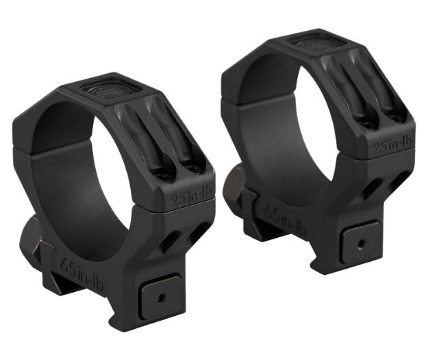 Picture of Sig Sauer Electro-Optics SOA65002 Alpha 6 Scope Ring Set Black Stainless Steel 35mm Tube Medium