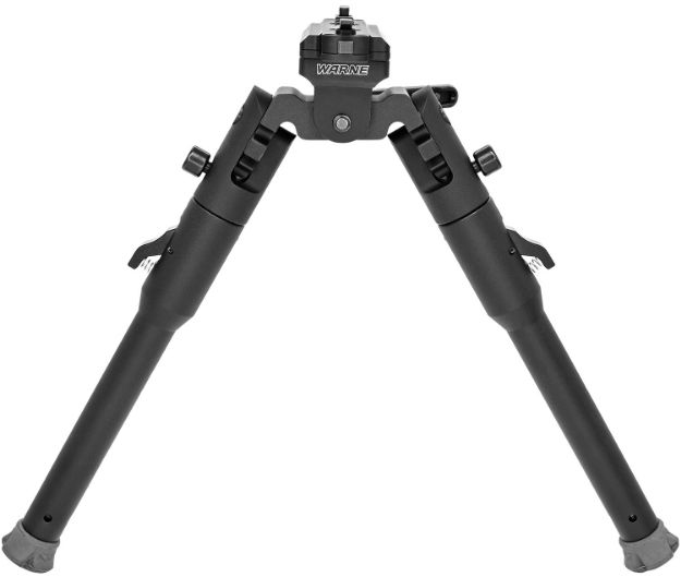 Picture of Warne 7914M Skyline Lite Bipod  Folding Black Aluminum/Steel