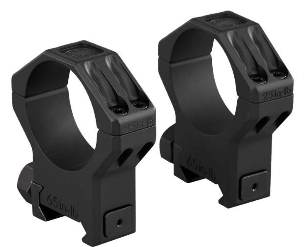 Picture of Sig Sauer Electro-Optics SOA64002 Alpha 6 Scope Ring Set Black Stainless Steel 34mm Tube Medium