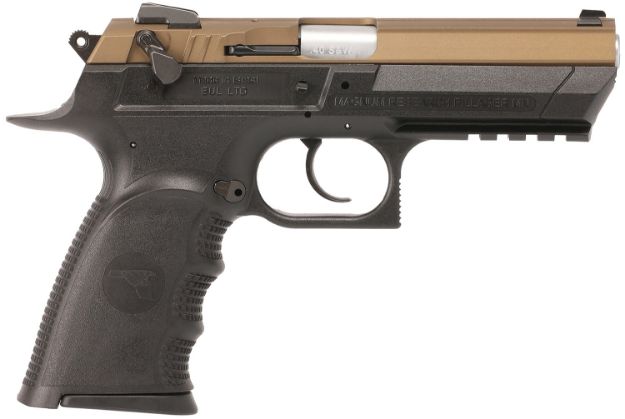 Picture of Magnum Research BE94133RLBB Baby Eagle III  40 S&W 12+1 4.43" Burnt Bronze Carbon Steel Slide Black Textured