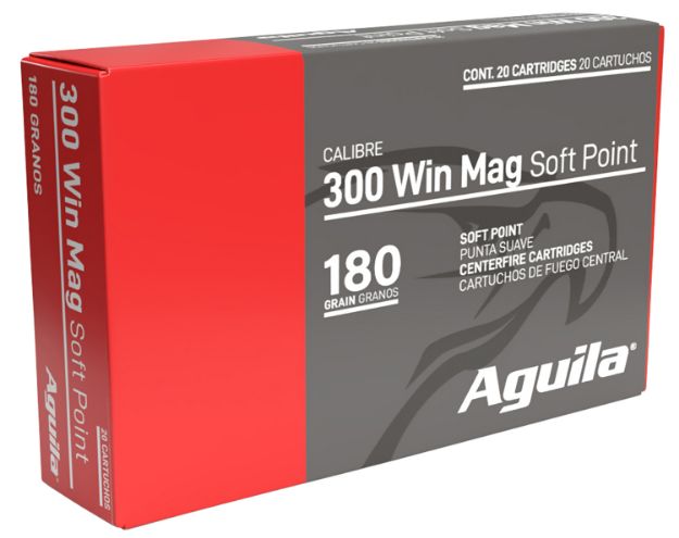 Picture of Aguila 82044AG   300Win Mag 180gr InterLock Boat Tail Soft Point 20 Per Box/10 Case