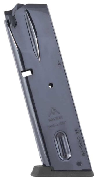 Picture of Mec-Gar MGSW5915N   15rd 9mm Compatible w/ S&W 5900 Series/915/910/659 Black Nickel