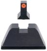 Picture of Trijicon GL201C601138 Suppressor/Optic Height Sights  Green/Tritium Orange Outline Front Sight-Black/Blank Rear Sight Glock 17/17L/19/22 Standard Frame