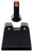 Picture of Trijicon GL243C601142 Suppressor/Optic Height Sights  Green/Tritium Orange Outline Front Sight-Green/Tritium Black Outline Rear Sight Glock 42/43/43X Slim Frame