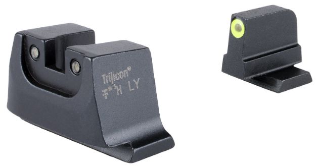 Picture of Trijicon SA240C601149 Suppressor/Optic Height Sights  Green/Tritium Yellow Outline Front Sight-Green/Tritium Black Outline Rear Sight Smith & Wesson M&P C.O.R.E./ M&P M2.0