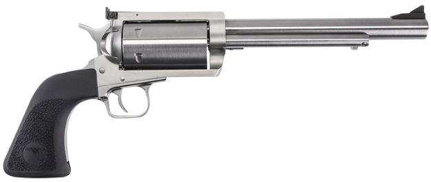 Picture of Magnum Research BFR303076 BFR  30-30 Win 6rd 7.50" Stainless Rifled Steel Barrel, Brushed Stainless Cylinder, Stainless Steel Frame, Black Hogue Rubber Grip, Exposed Hammer