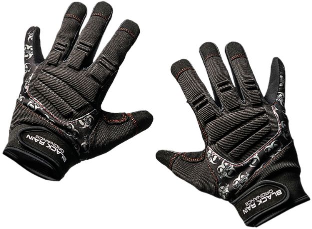 Picture of Black Rain Ordnance TACTGLOVEBLK/GRYM Tactical Gloves  Black/Gray Medium Velcro