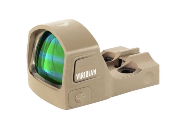 Picture of Viridian 9810143 RFX15  Flat Dark Earth 1 x 17 mm x 24 mm 3 MOA Green Dot Shield/Picatinny