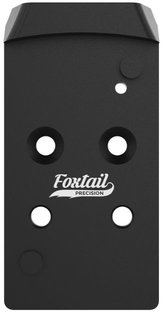 Picture of Foxtail Precision 100017 Rear Sight Dovetail Optic Adapter Plate for CZ P10  Black Anodized CZ P10