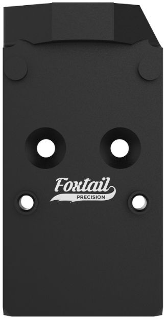 Picture of Foxtail Precision 100018 Rear Sight Dovetail Optic Adapter for CZ Shadow  Black Anodized CZ Shadow