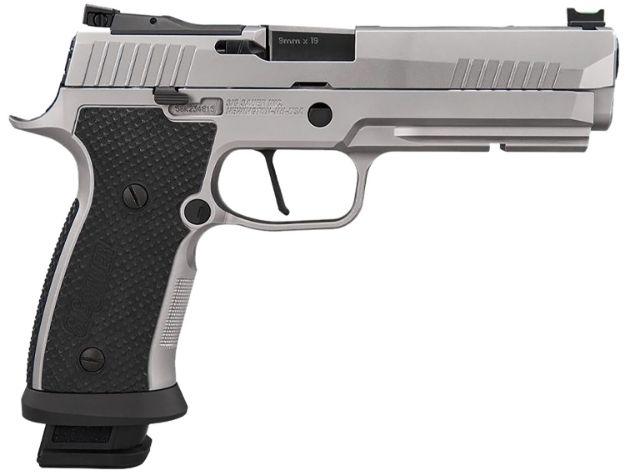 Picture of Sig Sauer 320SXG59STAS10 P320  Full Size Frame 9mm Luger 10+1 5" Optic Ready Stainless Steel Slide Black LOK Grip