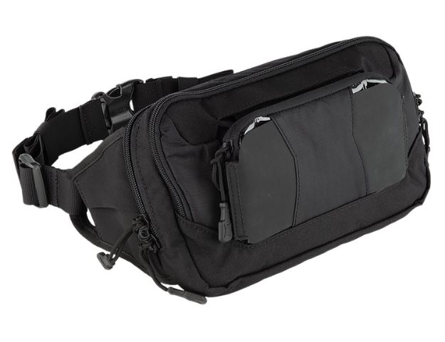 Picture of Vertx VTX5228IBK SOCP Tactical Tactical Fanny Pack It's Black Mesh Pockets 17" Long