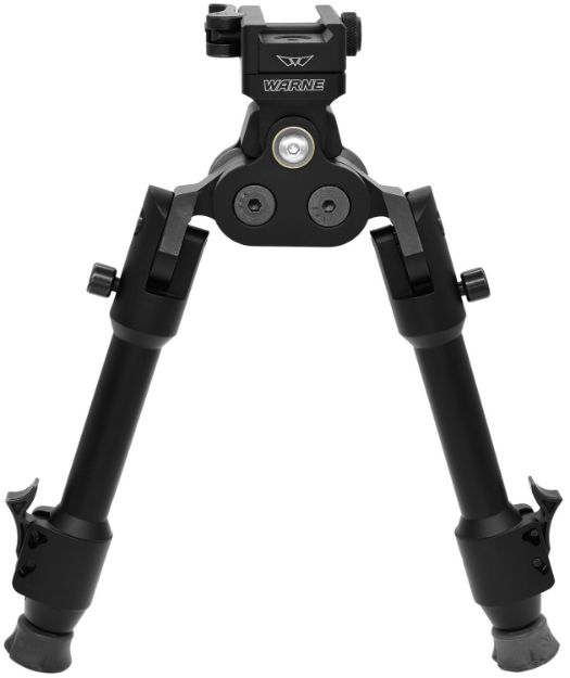 Picture of Warne 7923M Skyline Pro Bipod  Black Anodized QD Picatinny Head with Precision Legs